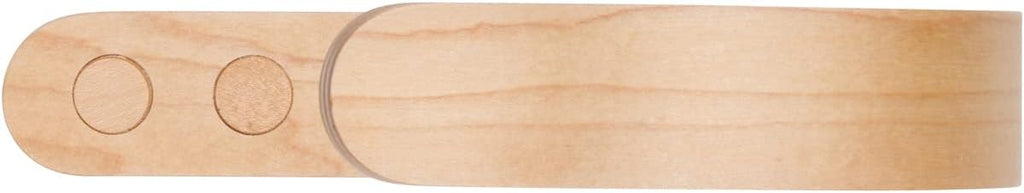 2 x Waveply Wood Curtain Holdbacks Plywood Drapery U Shaped Hook Tiebacks for Wall (Maple)