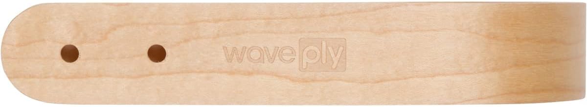 2 x Waveply Wood Curtain Holdbacks Plywood Drapery U Shaped Hook Tiebacks for Wall (Maple)