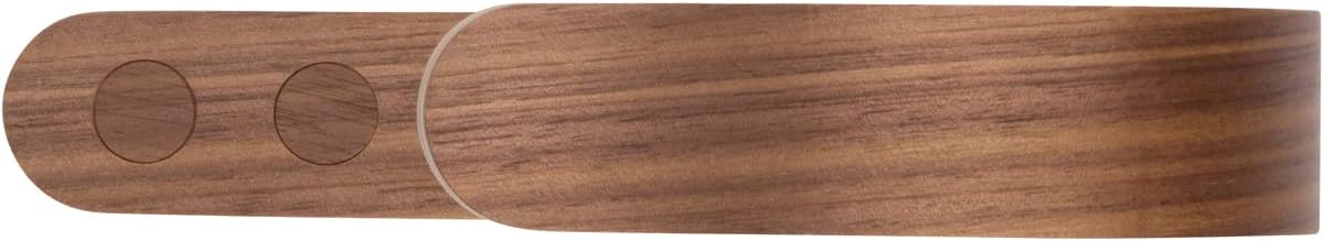 2 x Waveply Wood Curtain Holdbacks Plywood Drapery U Shaped Hook Tiebacks for Wall (Walnut)