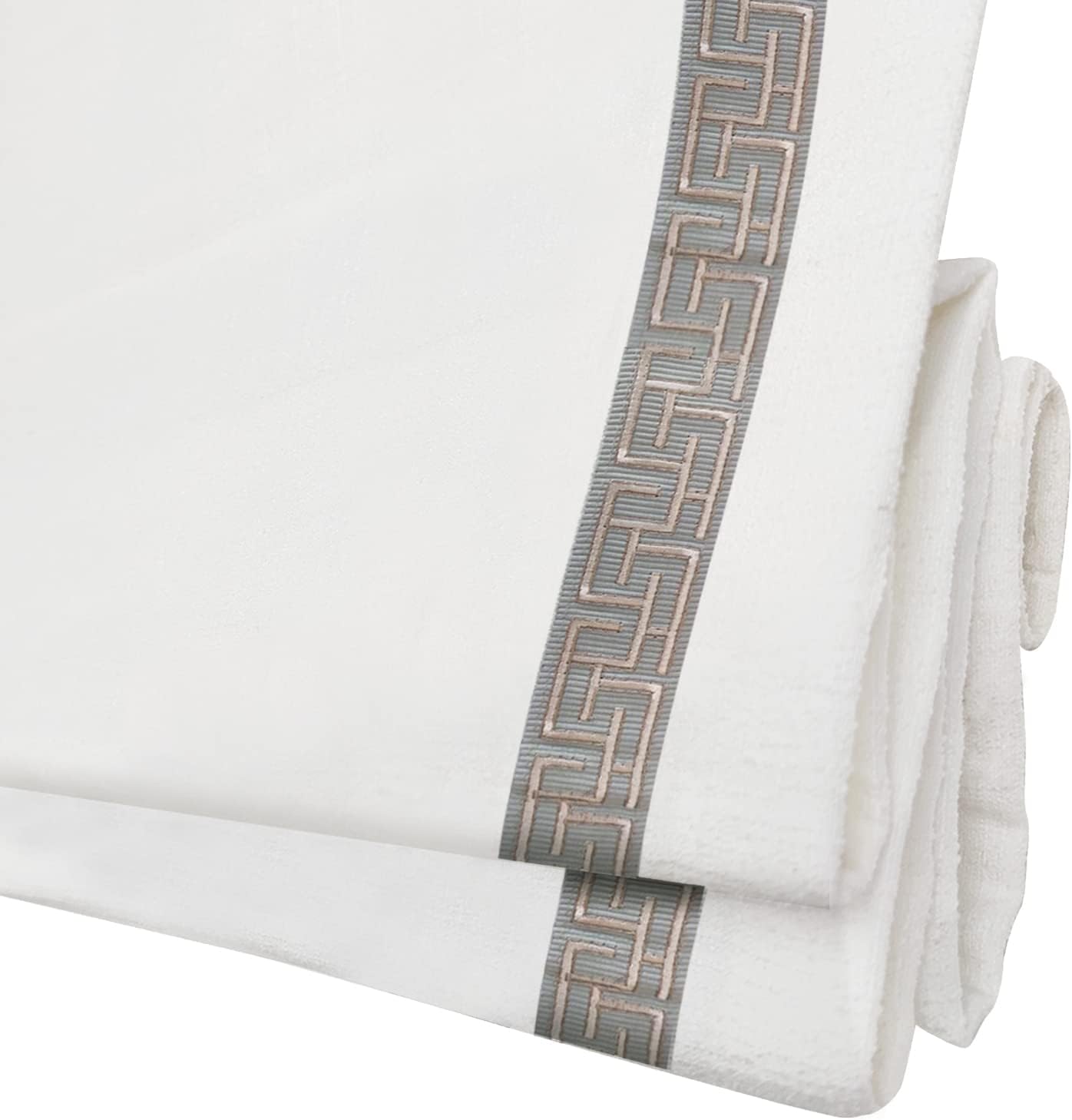 DEJAVU Cordless Bamboo Roman Shades, Blackout Light Filtering Blinds for Indoor Windows, Natural Woven Shades With Valance for Patio, Doors, Easy to Install, Pecan Color