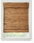 Cordless Woven Wood Roman Shades, Sizes 20 to 72 Wide and 24 to 72 High, Hatteras Camel (Click Customize Now)