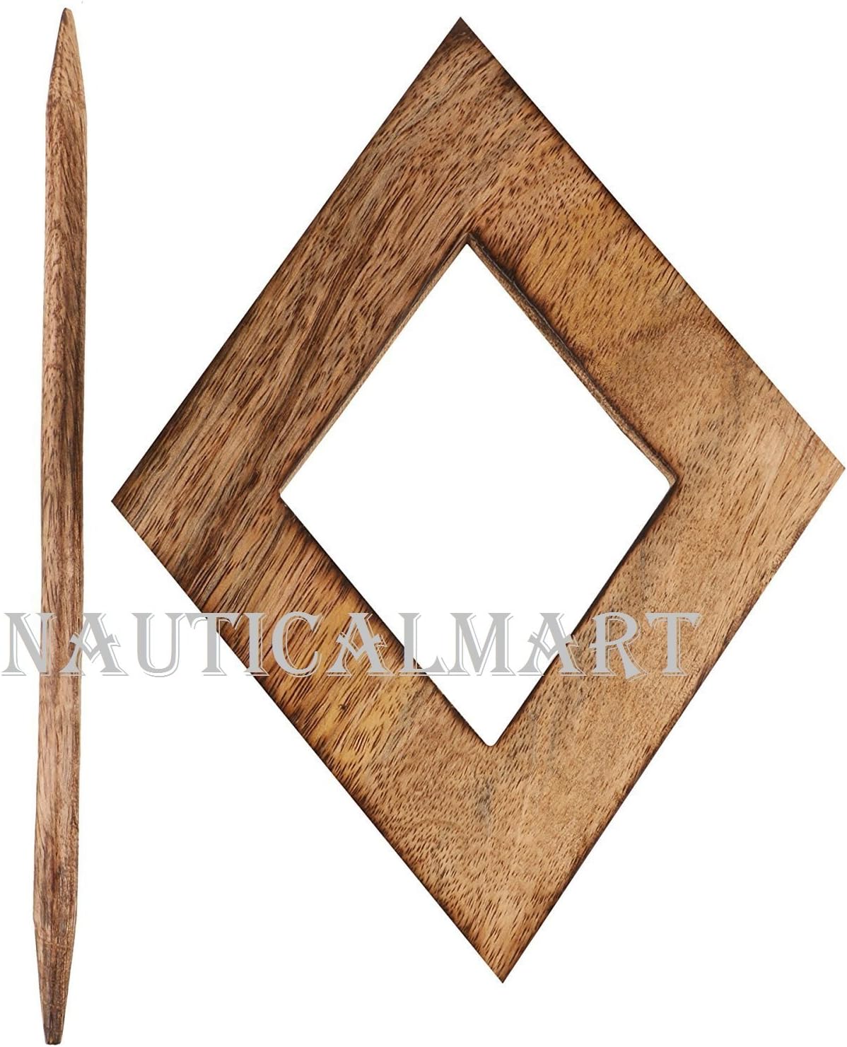 Decorative Wooden Curtain Tiebacks Set of 2 Window Treatment Holdbacks Drape Binds Hand Carved with Rustic Finish Home Decor