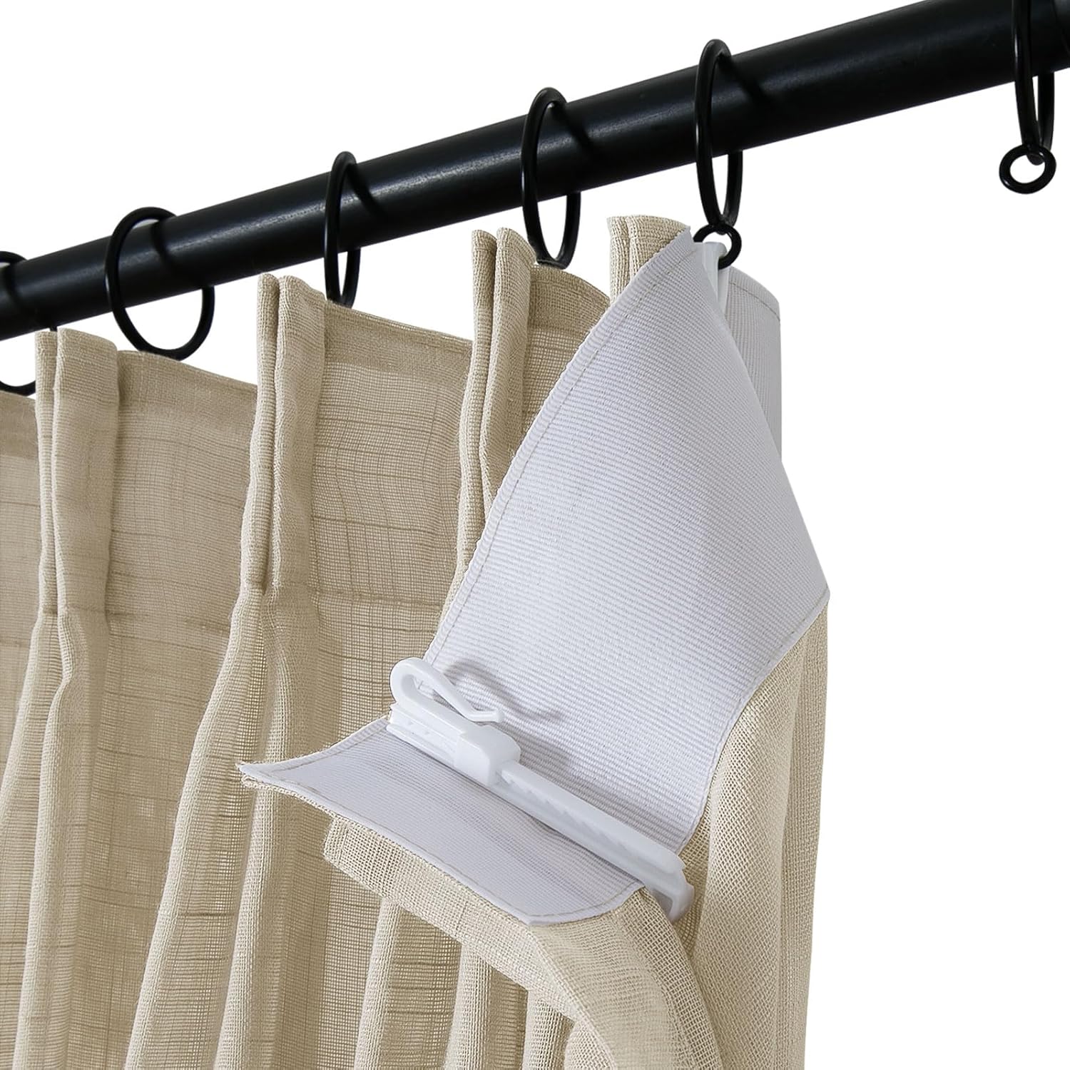 TWOPAGES Light Brown Pinch Pleated Sheer Curtains 90 Inches Long Linen Textured Drapes for Living Room Bedroom Faux Linen Curtains with Hooks, Set of 2, 52" W x 90" L