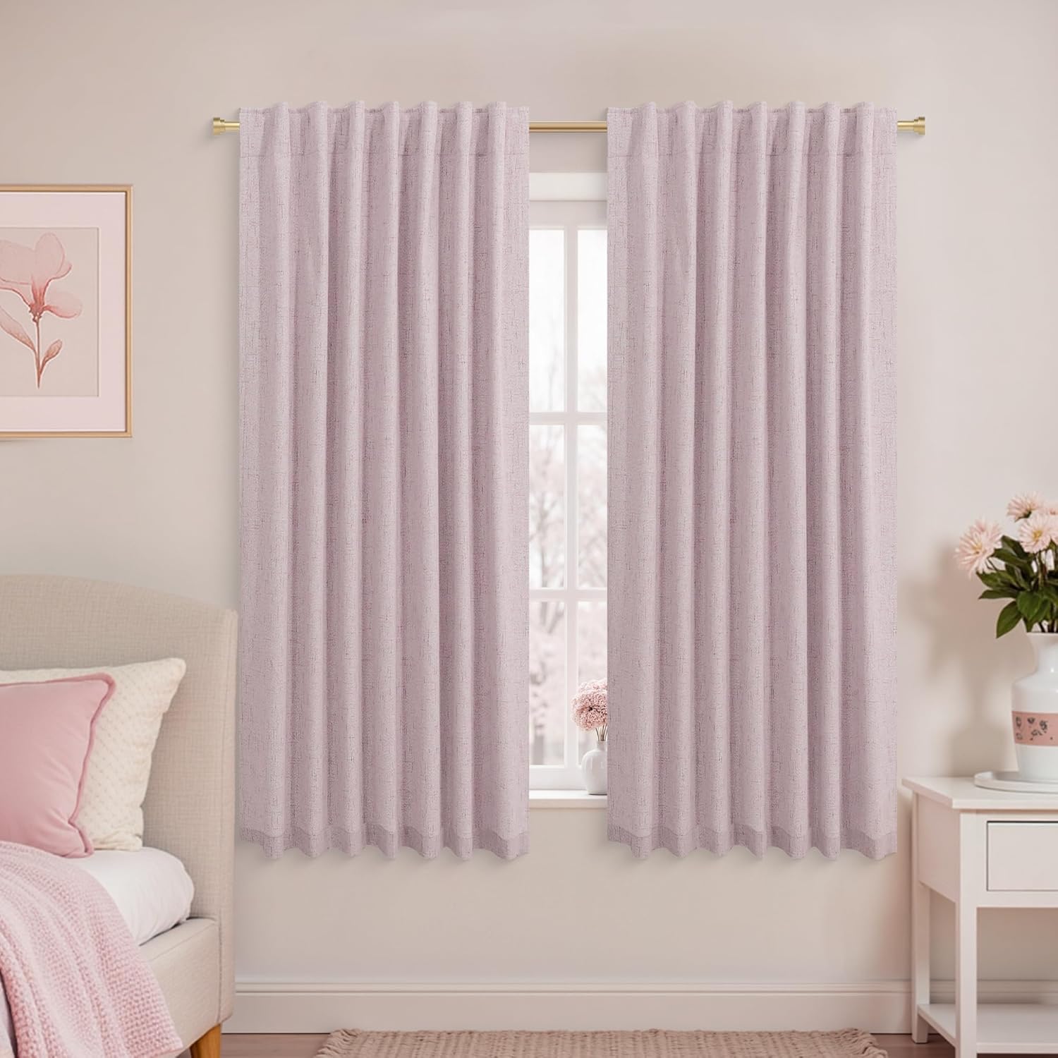 Extra Wide Soundproof Blackout Curtains with Pleated Back Tab Rod Pocket,96 Inch Long 2 Panel Set Thermal Curtain for Winter Insulated to Keep Cold Out Noise Reducing Curtains for Living Room Bedroom