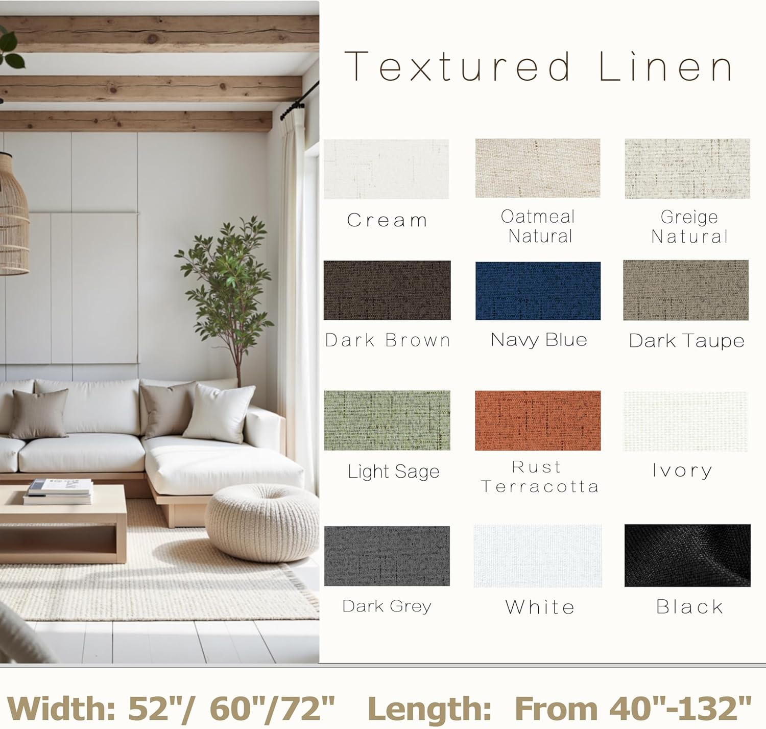 Extra Wide Soundproof Blackout Curtains with Pleated Back Tab Rod Pocket,96 Inch Long 2 Panel Set Thermal Curtain for Winter Insulated to Keep Cold Out Noise Reducing Curtains for Living Room Bedroom