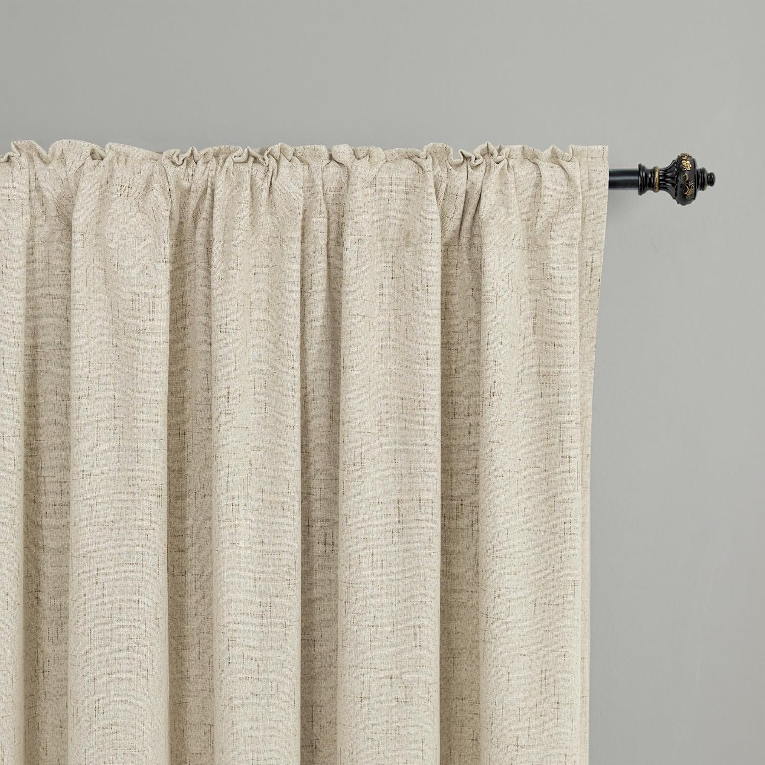 Extra Wide Soundproof Blackout Curtains with Pleated Back Tab Rod Pocket,96 Inch Long 2 Panel Set Thermal Curtain for Winter Insulated to Keep Cold Out Noise Reducing Curtains for Living Room Bedroom